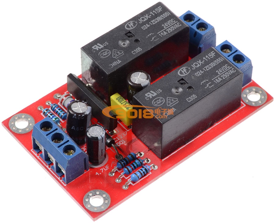 UPC1237 BTL功放揚(yáng)聲器保護(hù)板 喇叭保護(hù)板 成品板（16A雙繼電器）