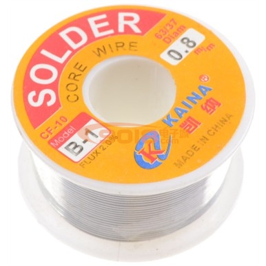 凱納牌100g低溫焊錫 0.8mm 小卷焊錫絲 含錫量 63% 高亮度焊錫絲(100G/卷)
