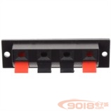 音響功放機箱接線端子 四聯4位音箱接線柱 接線板 線夾