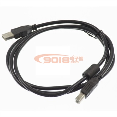 USB打印機連接線 打印機數據線 長度1.5米 帶磁環