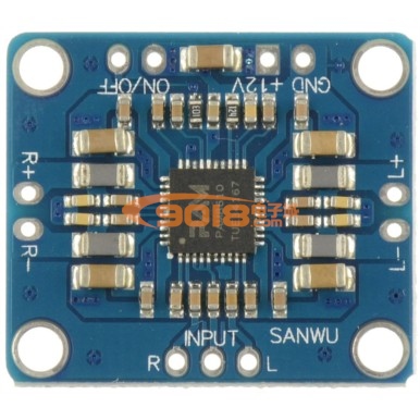 超小迷您D類數字功放板 PAM8610 雙聲道/立體聲 10W*2 DC12V供電