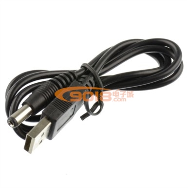 USB轉DC公對公插頭直流電源連接線 線長50CM DC插頭直徑5.5MM