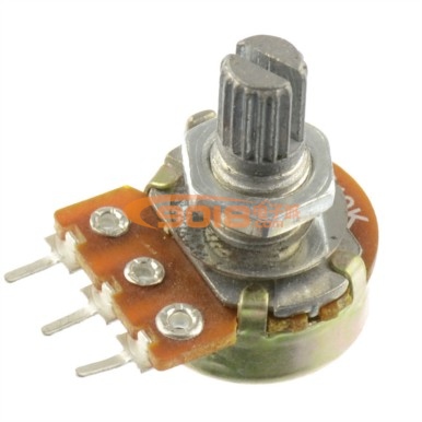 單聯碳膜電位器 1K/10K/50K/100K/220K/500K 等可選 柄花短柄