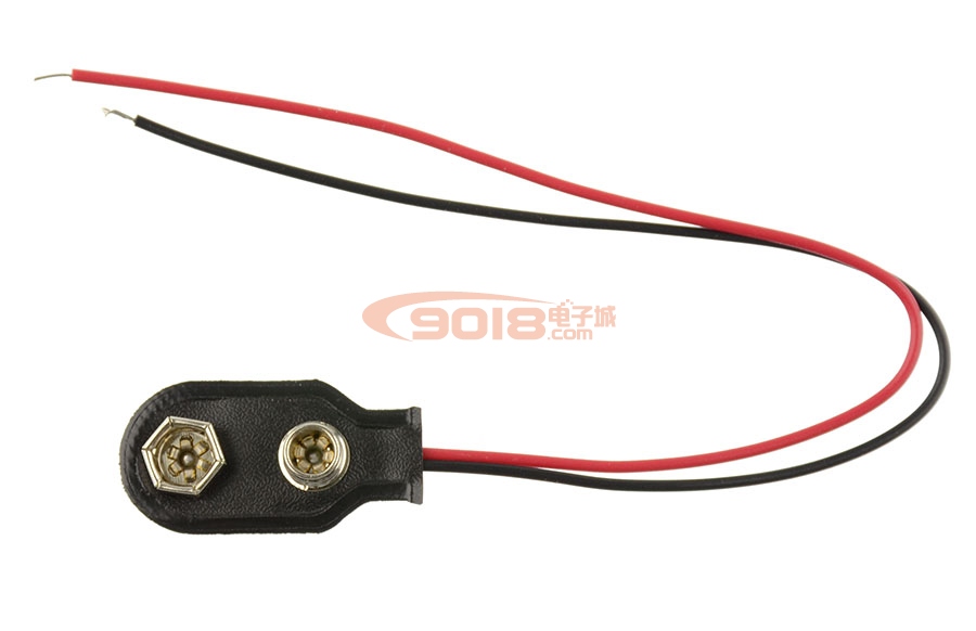 9V疊層電池扣 9V電池扣 線長15CM