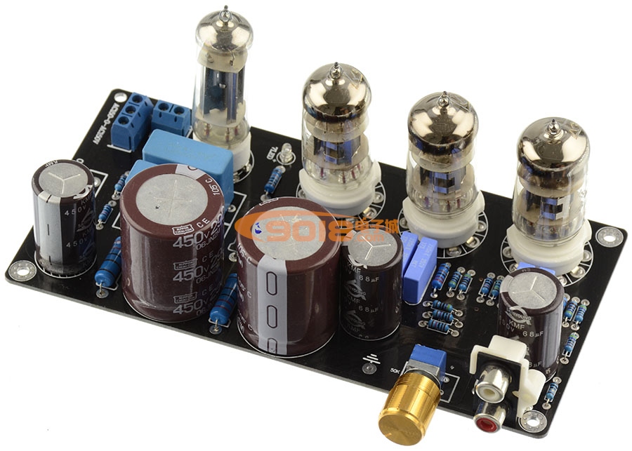 發燒膽味 6N4 電子管膽前級板（參考Maratz 7電路）功放前置放大板