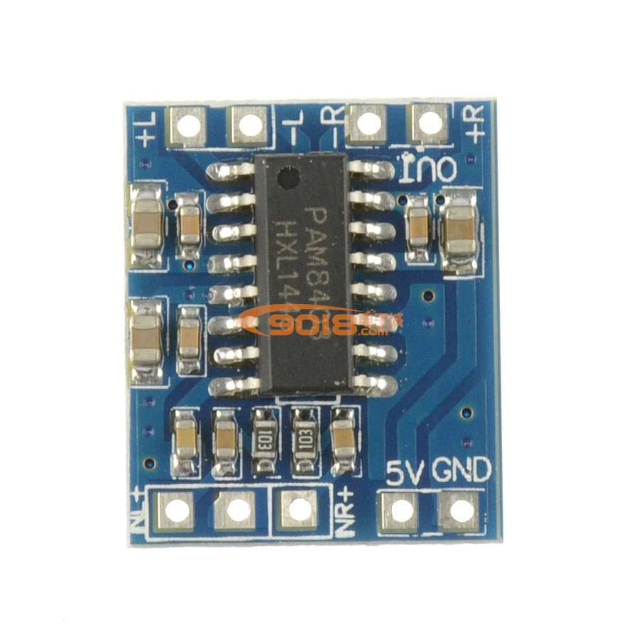 超小迷您D類數字功放板 PAM8403 雙聲道/立體聲 3W*2 USB5V供電