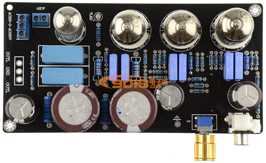 發燒膽味 6N4 電子管膽前級板（參考Maratz 7電路）功放前置放大板