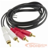 蓮花插頭雙聲道/立體聲/RCA雙公頭音頻連接線 長1.5米