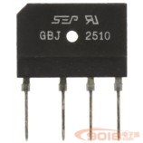 全新原裝SEP GBJ2510 25A1000V 整流橋 扁形橋堆 單排DIP直插4腳