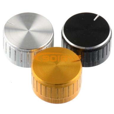 機箱面板電位器旋鈕 花柄 直徑30mm 高17mm(金色/銀色/黑色)