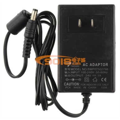 AC220V轉直流DC24V/1A開關電源適配器 電子變壓器 5.5MM插頭