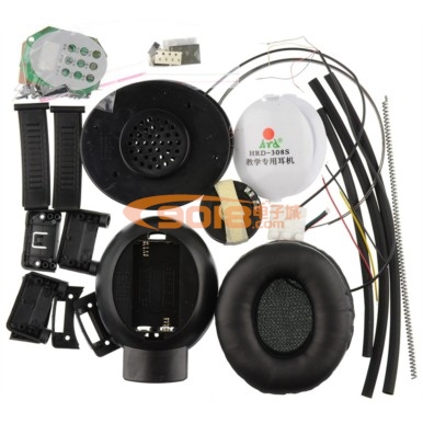 HRD-308S頭戴式耳機/調頻收音機散件/SMT貼片diy電子教學實訓套件