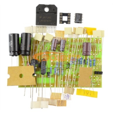 LM1876直流伺服電流負反饋/恒流型高保真功放板散件套件 無散熱片不含IC