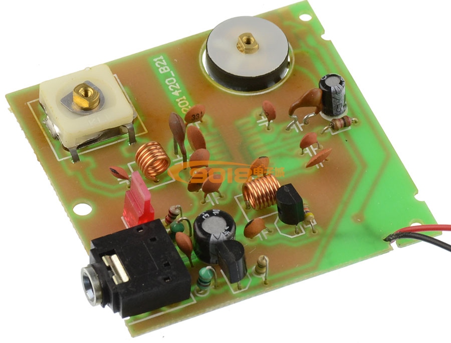 TDA7021(或KA22429)BP機式調(diào)頻接收板 成品板(連續(xù)可調(diào) 無靜噪 單聲道)