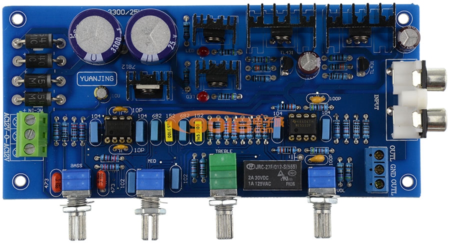 甲類穩壓NE5532發燒級高保真音調板 成品板 帶IC座
