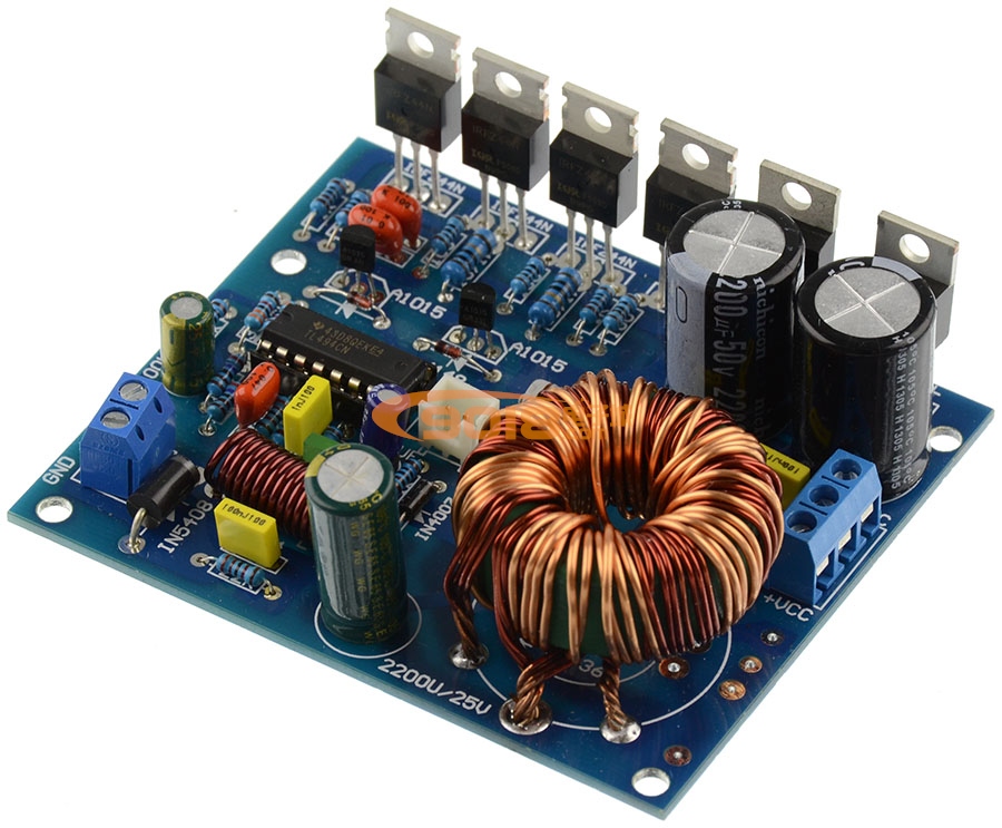 180W汽車功放升壓開關電源板（單DC12V轉正負±10~35V輸出 可調壓）