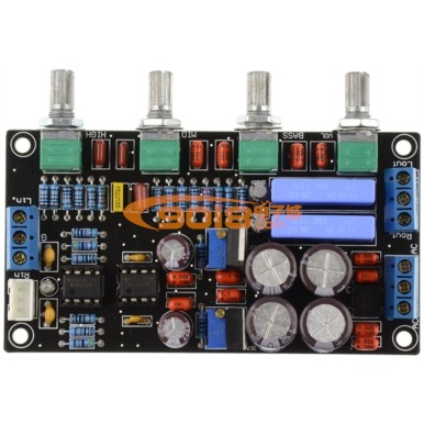 NE5532高保真發(fā)燒音調(diào)板 成品板 帶IC座 2015升級豪華型