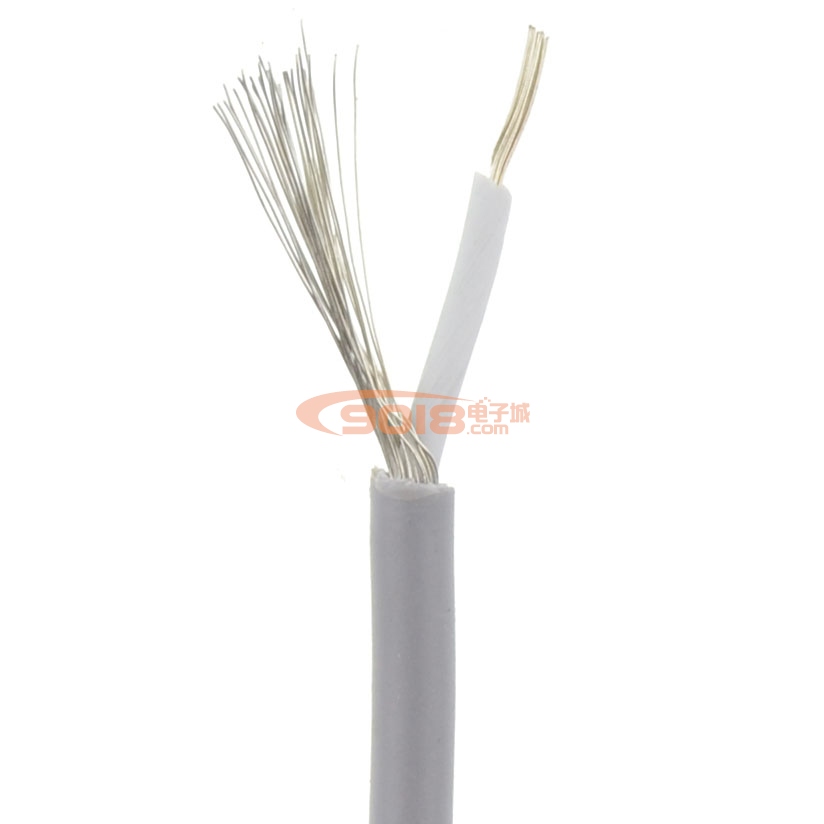 單芯屏蔽線/信號線/抗干擾傳輸線 外徑2.7mm 美標26AWG 一米價