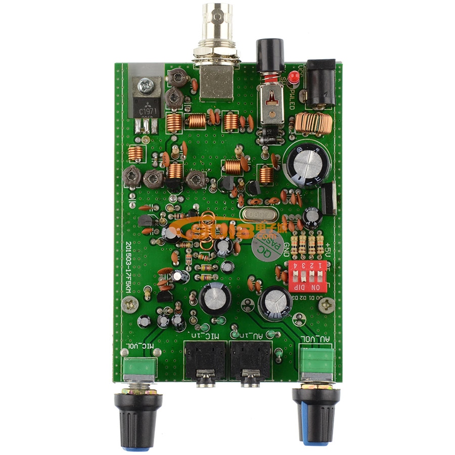 BH1417F五公里(5KM)鎖相環調頻立體聲發射板(調頻發射板,調頻廣播)