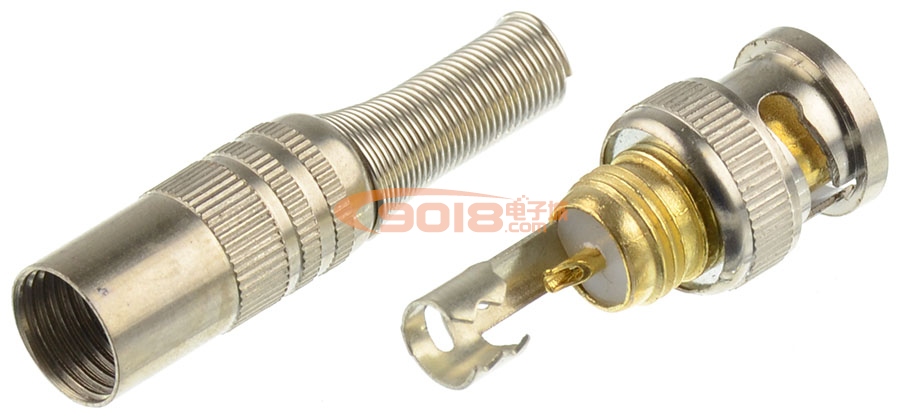 全銅全鍍金 BNC/Q9 插頭 適用50-3型射頻同軸電纜/饋線