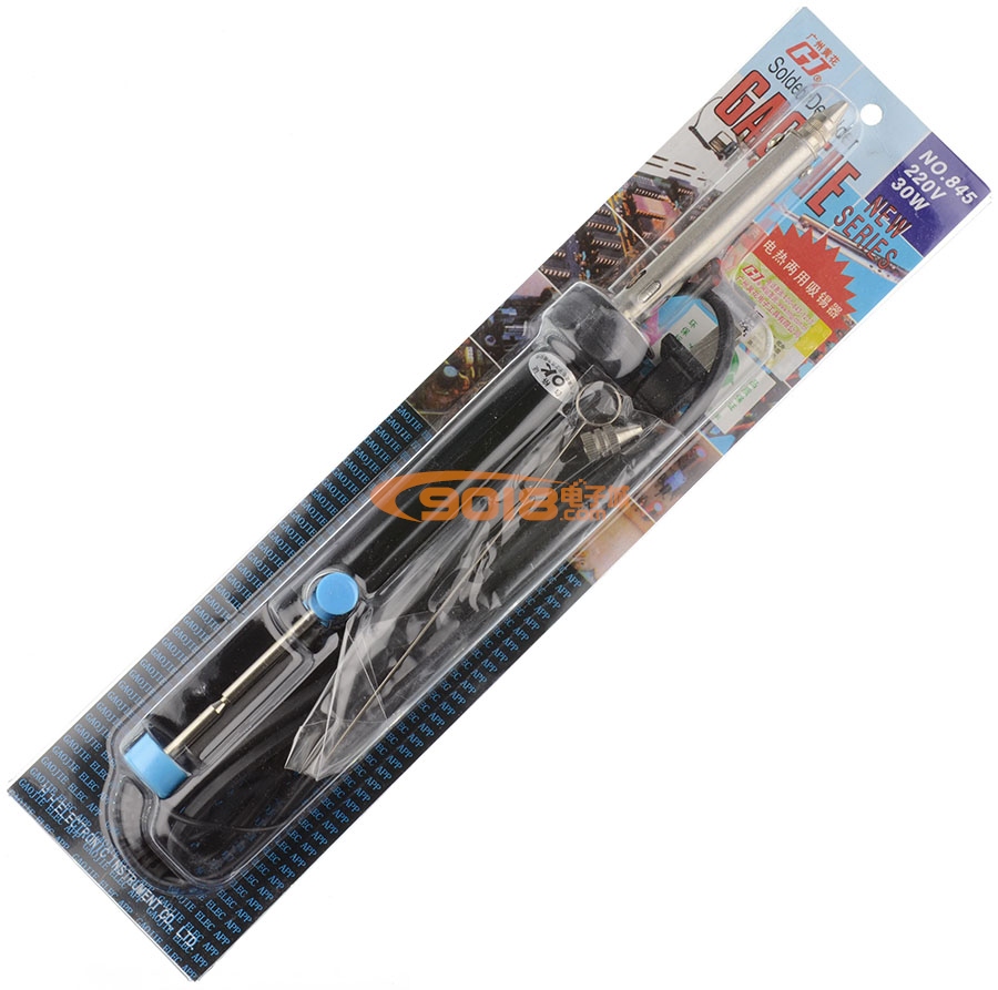 廣州黃花高潔牌NO.845電烙鐵吸錫器 有源電熱式金屬吸咀 集成塊拆卸利器