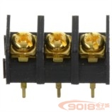 優(yōu)質(zhì)鍍金三位3位 3PIN 接線端子座 電路板 PCB板專用 腳距10.16MM