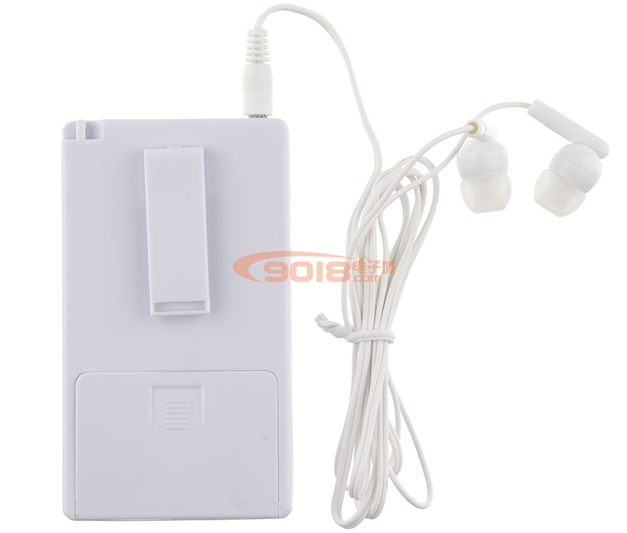 袖珍FM調頻立體聲收音機 英語聽力耳機 校園廣播 數字選頻 70-108MHz