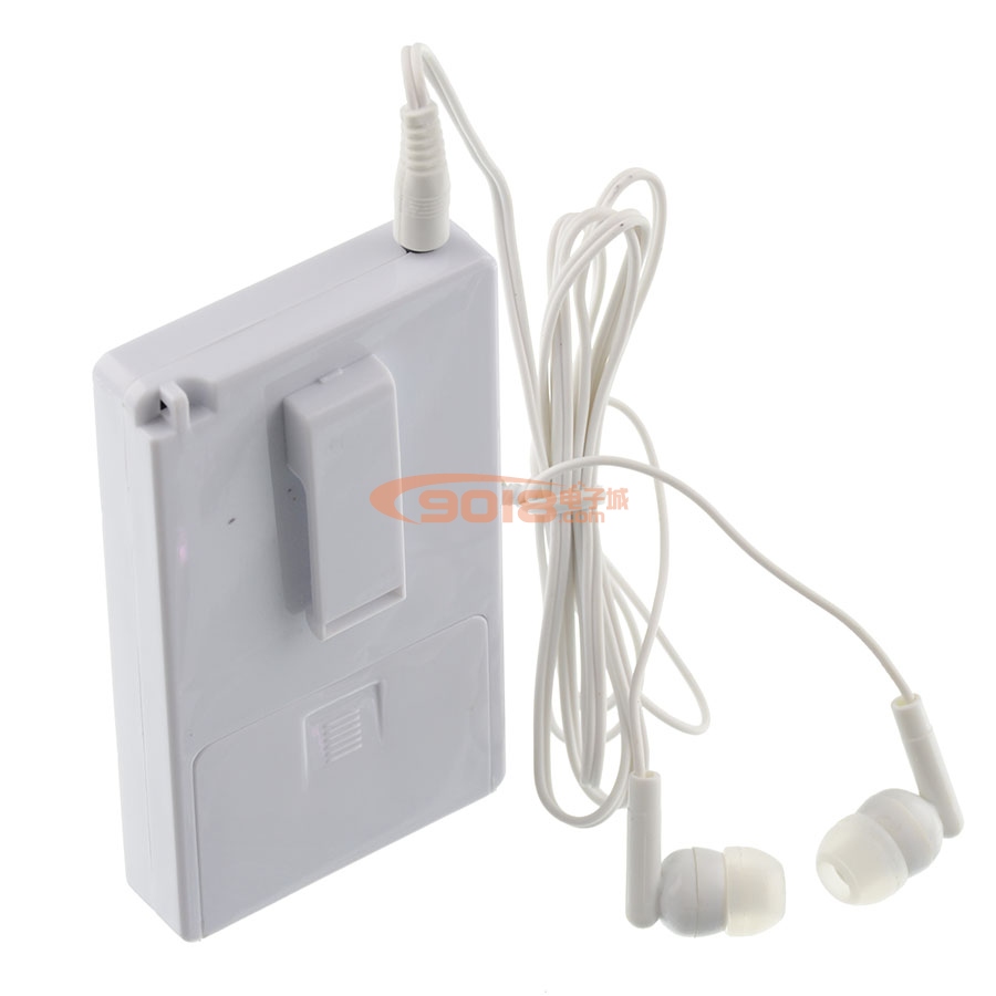 袖珍FM調頻立體聲收音機 英語聽力耳機 校園廣播 數字選頻 70-108MHz