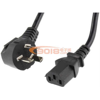 優質品字尾電源線 電源適配器220V交流電線 三角插/品字型長1.2米