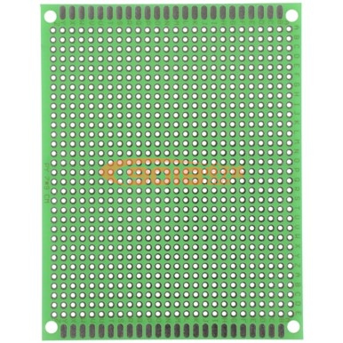 綠油單面FR-4環氧玻纖PCB萬能板/電路板/洞洞板/萬用板/實驗板（7X9CM 厚1.6MM）