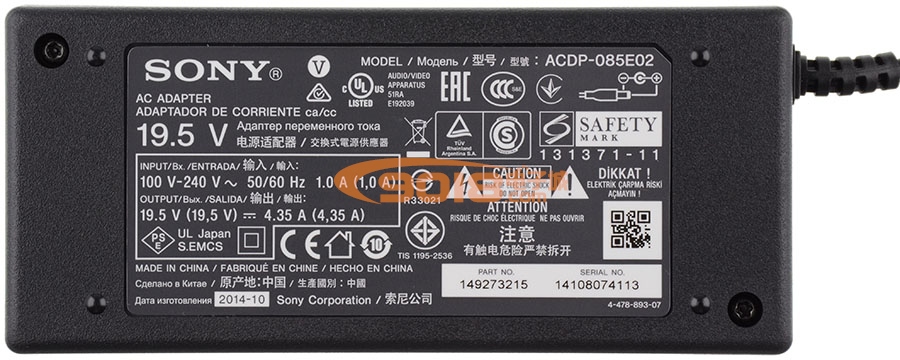 全新原裝SONY索尼電源適配器 ACDP-085E02 19.5V4.35A