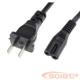 優質8字尾電源線 電源適配器 220V交流電線 二字插/二腳插轉八字型 1.5米