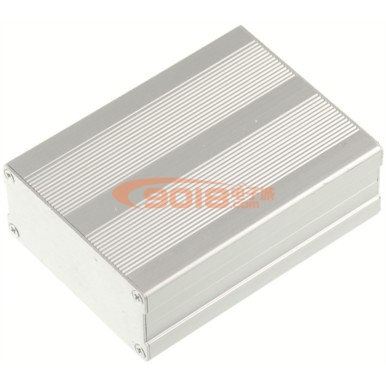 銀白色精美上下分體式鋁合金外殼100X76X36mm(鋁外殼,鋁合外殼)