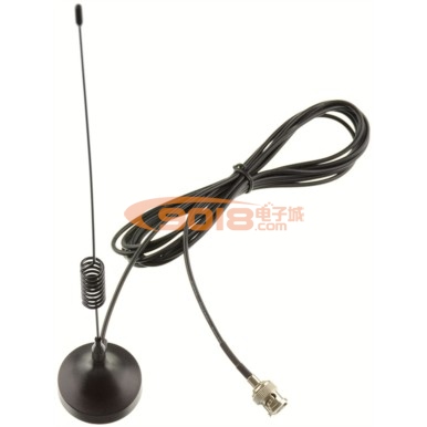 手機GSM 900/1800MHz 車載吸盤天線 26CM彈簧加感短天線 帶3米饋線/延長線 BNC/9Q 插頭