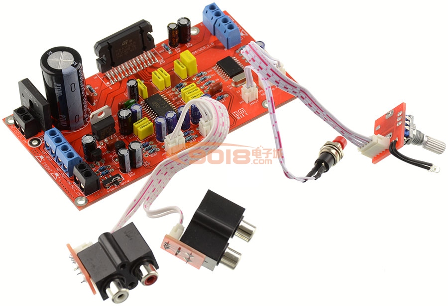 四聲道 前級音效可調 TDA7388汽車音響 車載功放板 家庭影院 成品