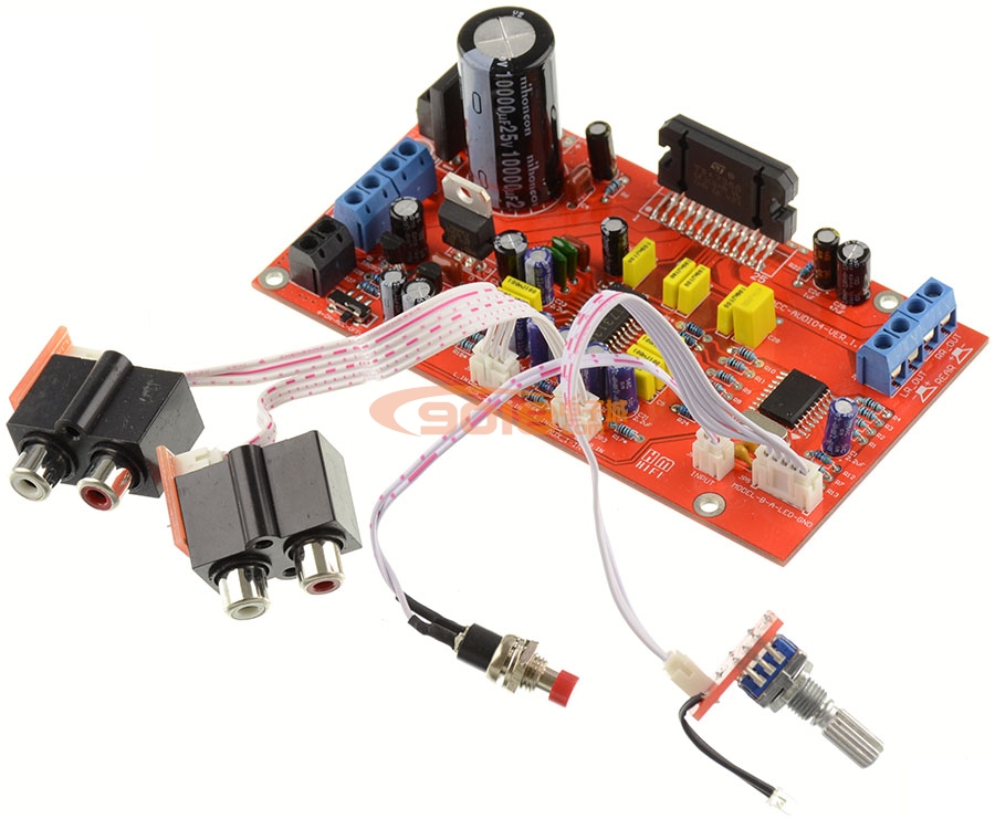 四聲道 前級音效可調 TDA7388汽車音響 車載功放板 家庭影院 成品