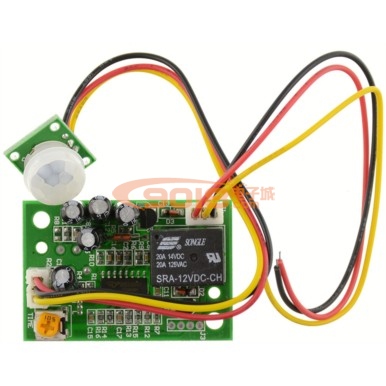 TAD-758 12V紅外線人體感應(yīng)開關(guān)模塊 繼電器輸出