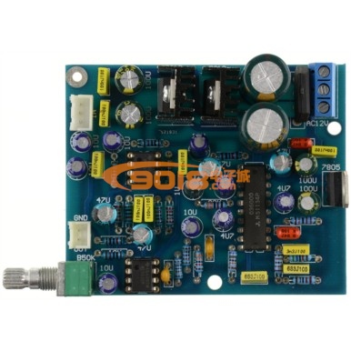 M51134P+NE5532低音炮前級板 數字超重低音板 低通濾波激勵器 電子分頻 低音炮功放前置板