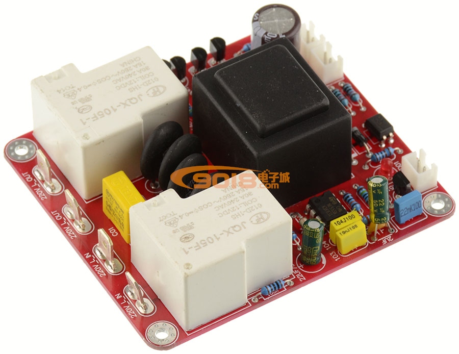 甲類延時軟啟動溫度保護板（帶開關功能）