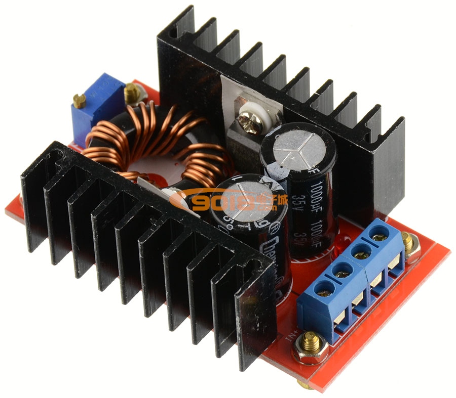 DC12V/150W升壓板/DC-DC車載電源模塊 輸出12-35V可調 筆記本移動電源