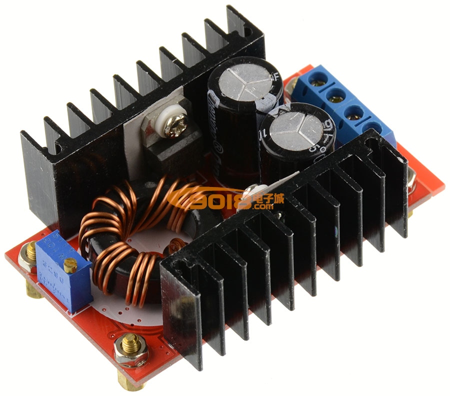 DC12V/150W升壓板/DC-DC車載電源模塊 輸出12-35V可調 筆記本移動電源