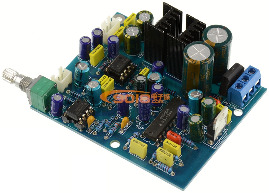 M51134P+NE5532低音炮前級板 數字超重低音板 低通濾波激勵器 電子分頻 低音炮功放前置板