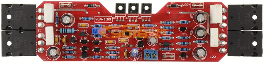L12高保真發燒功放成品板120W（原裝東芝A1943/C5200功放對管）
