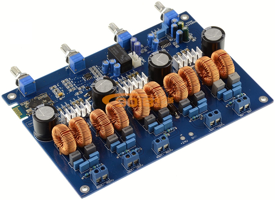 TPA3116 4.1聲道藍牙功放板 帶低音炮五聲道D類數字功放板