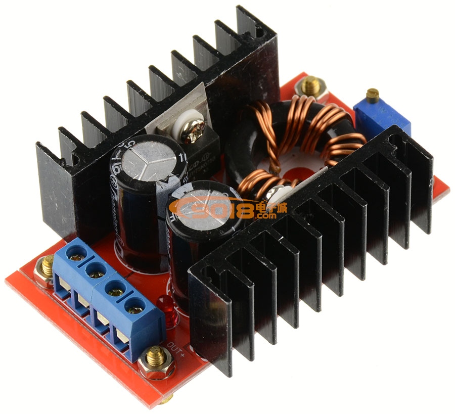 DC12V/150W升壓板/DC-DC車載電源模塊 輸出12-35V可調 筆記本移動電源