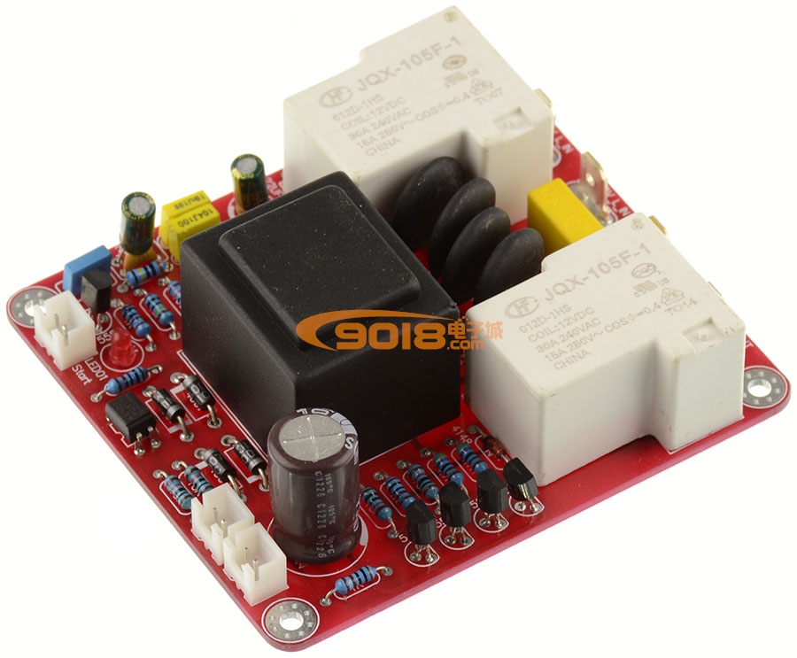 甲類延時軟啟動溫度保護板（帶開關功能）