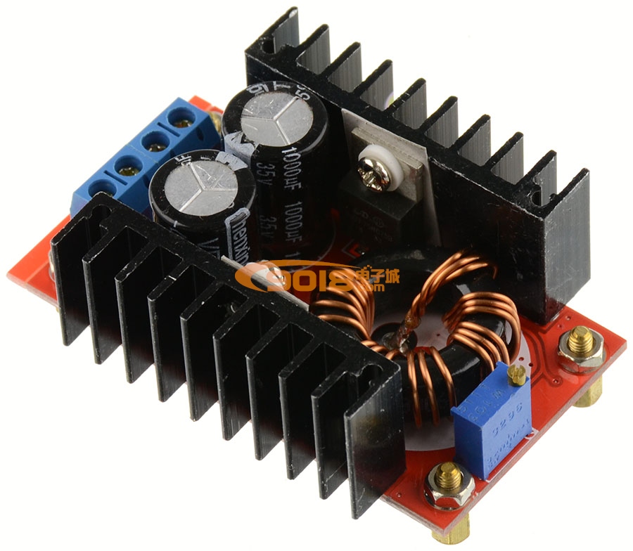 DC12V/150W升壓板/DC-DC車載電源模塊 輸出12-35V可調 筆記本移動電源