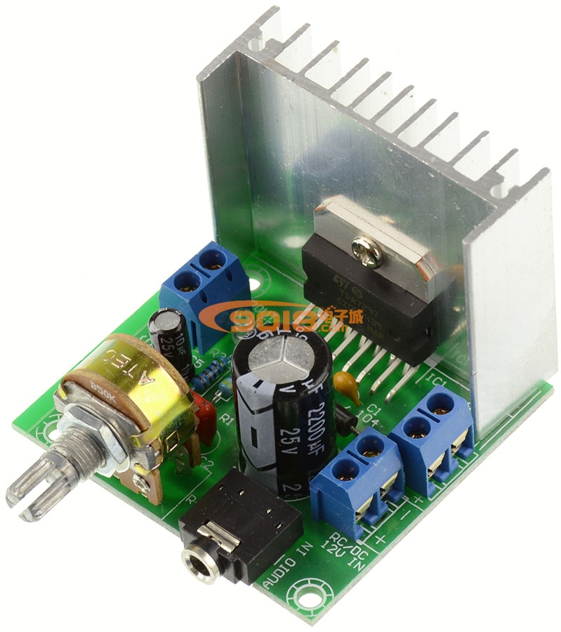 TDA7297數(shù)字功放板 雙聲道車載功放模塊 直流單12V供電