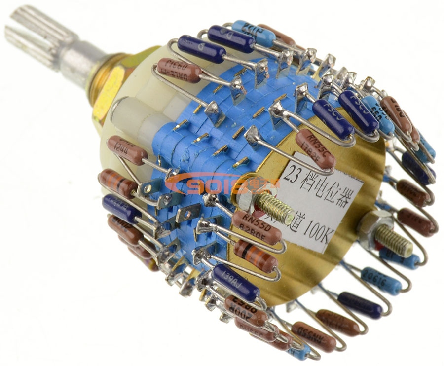 全密封鍍銀觸點23檔步雙聯(lián)雙聲道步進式電位器（DALE電阻）