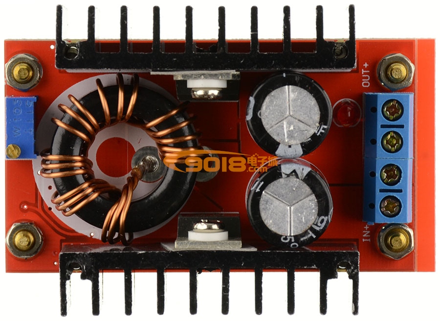 DC12V/150W升壓板/DC-DC車載電源模塊 輸出12-35V可調 筆記本移動電源